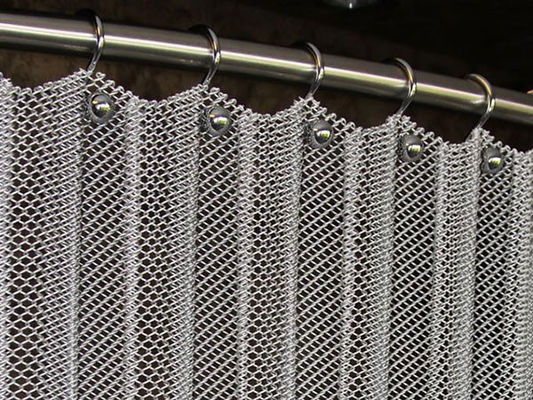 Partida de fachada Coilar de metal Cortinas de acero inoxidable Aleación de aluminio