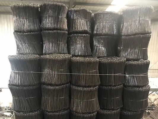 Enlaces de alambre de doble bucle galvanizado verde negro recocido 3 pulgadas - 40 pulgadas de longitud