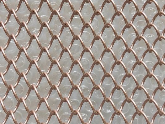 4 mm de malla de latón decorativo pantalla de resistencia al fuego malla de alambre de latón decorativo