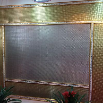 1.0mm 1.2mm malla de pantalla decorativa para fachadas de edificios a prueba de fuego
