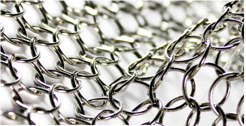 Cuadrícula de anillo de acero inoxidable para cortinas decorativas