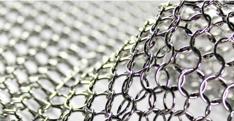 Cuadrícula de anillo de acero inoxidable para cortinas decorativas