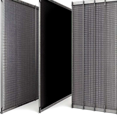 Acero inoxidable tejido de malla de alambre de pantalla Negro y duradero para sus soluciones comerciales